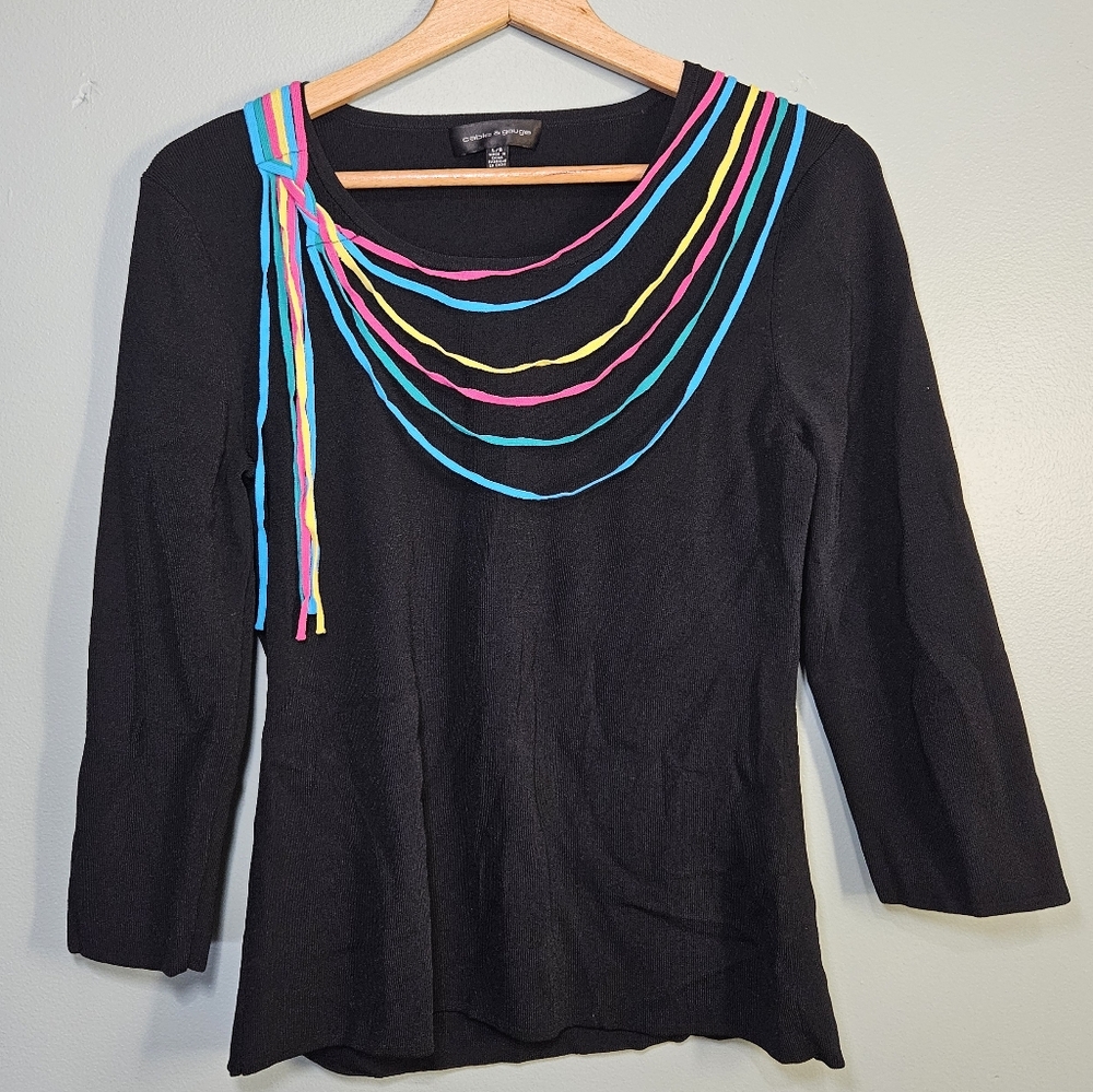 Cable & Guage Colourful Top